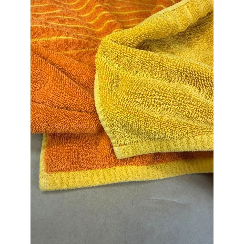 Vintage MetLife Snoopy Beach Towel Orange Striped Peanuts Surfing Embroidered - Picture 5 of 12